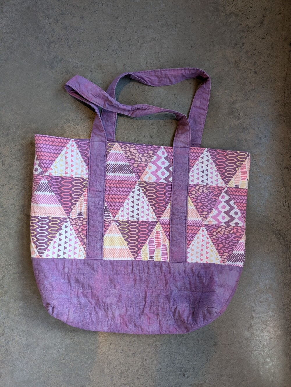 Cotton Beach Market Bag By Trendy Triangle 🪻Tote Lavender 🪻 Purple